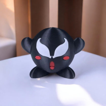 Venom Kirby 3D Printed Model - Kirby Game Collectible Figurine fan art desk pet image 1