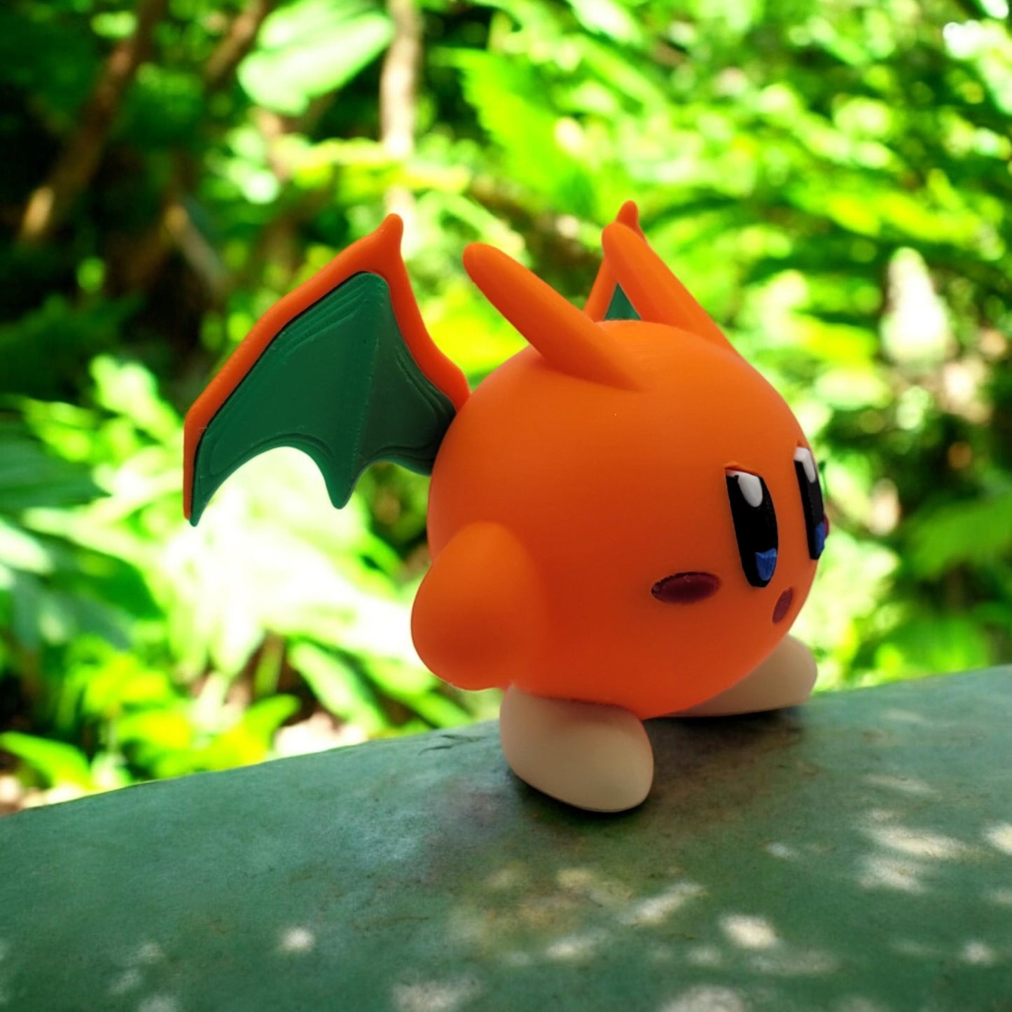 Kirby Charizard 3D Printed Model - Kirby Pokemon Game Collectible Figurine fan art desk pet image 1