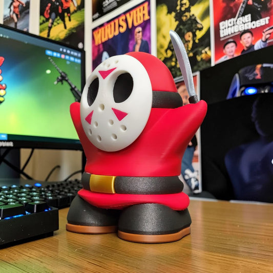 Jawa Shy Guy Jason 3D Print - Star Wars Mario Horror Mashup image 0