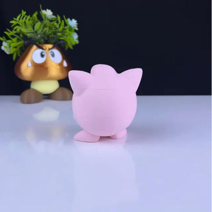Heartful Jigglypuff 3D Printed Model - Pokemon Game Collectible Figurine fan art desk pet image 2