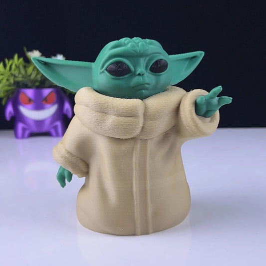 Baby Yoda 3D Printed Model - Mandalorean Game Collectible Figurine fan art desk pet image 0