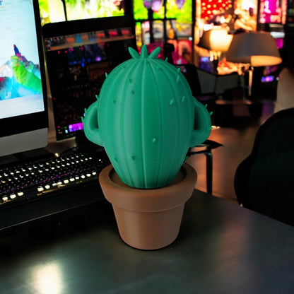 Psyduck Cactus 3D Print - Pokemon Plant Figure Desk Decor image 2