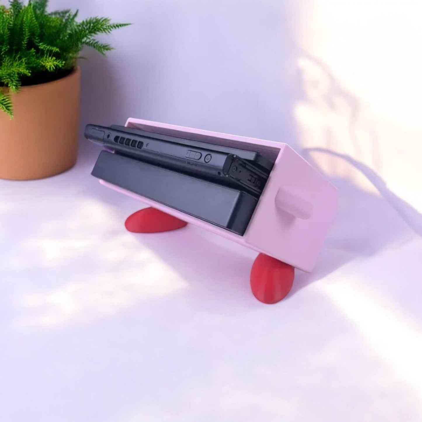 Kirby Dock Cover 3D Printed Model - Kirby Game Collectible Figurine fan art desk pet image 1