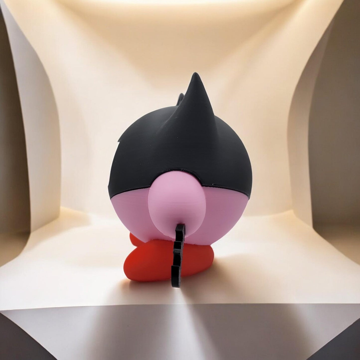 Batman Kirby 3D Printed Model - Kirby Game Collectible Figurine fan art desk pet image 4
