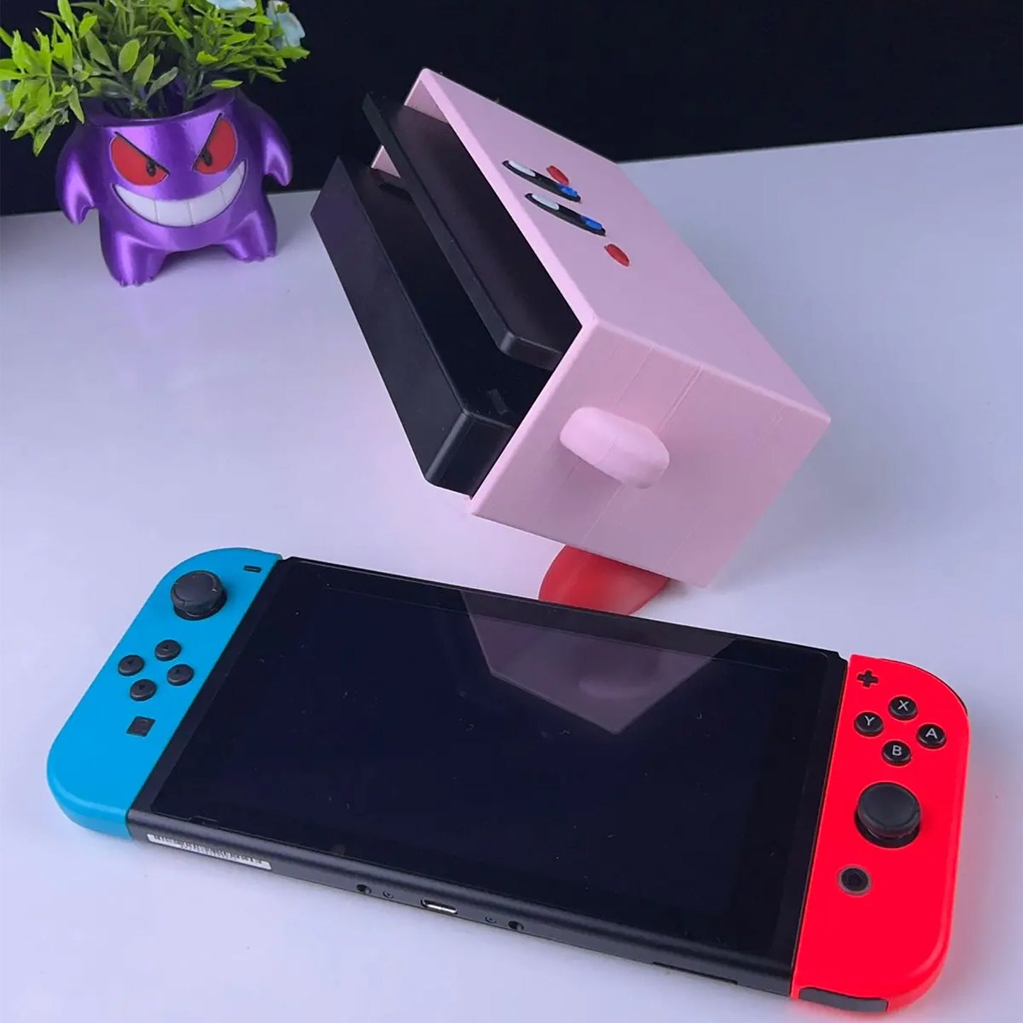 Kirby Dock Cover 3D Printed Model - Kirby Game Collectible Figurine fan art desk pet image 0