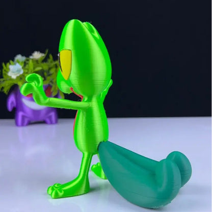 Treecko 3D Printed Model - Pokemon Game Collectible Figurine fan art desk pet image 4
