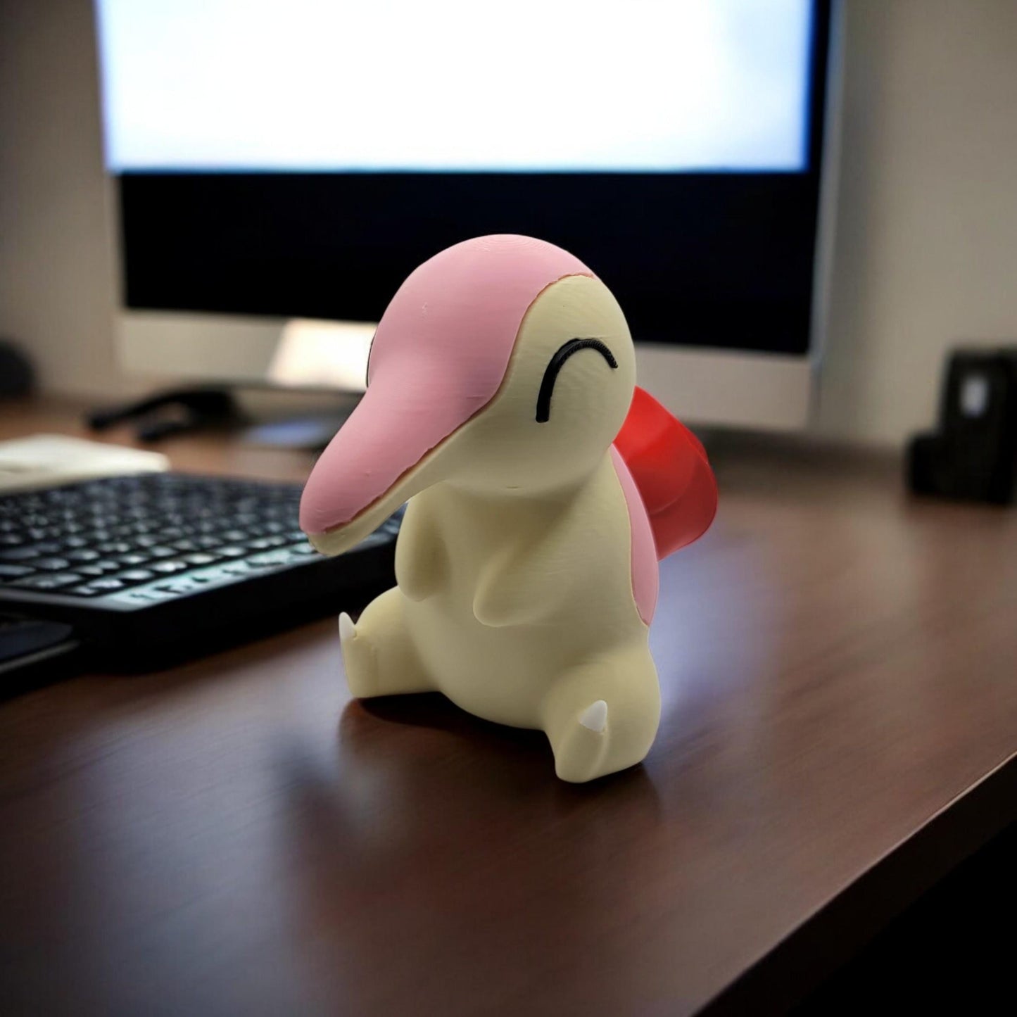 Floral Cyndaquil 3D Printed Model - Pokemon Game Collectible Figurine fan art desk pet image 6