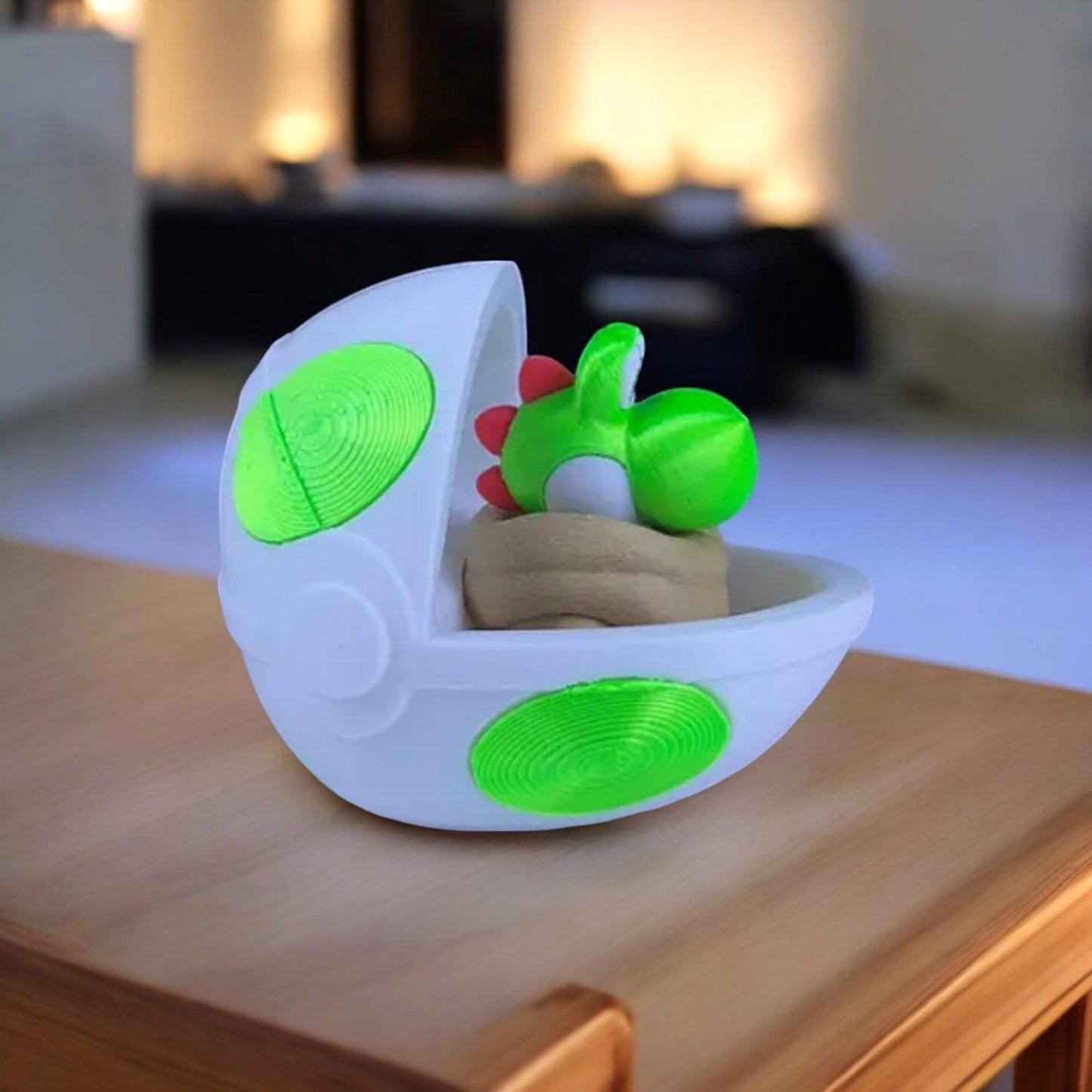 Baby Yoshi 3D Printed Model - Super Mario Game Collectible Figurine fan art desk pet image 4