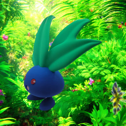 Oddish 3D Printed Model - Pokemon Game Collectible Figurine fan art desk pet image 2