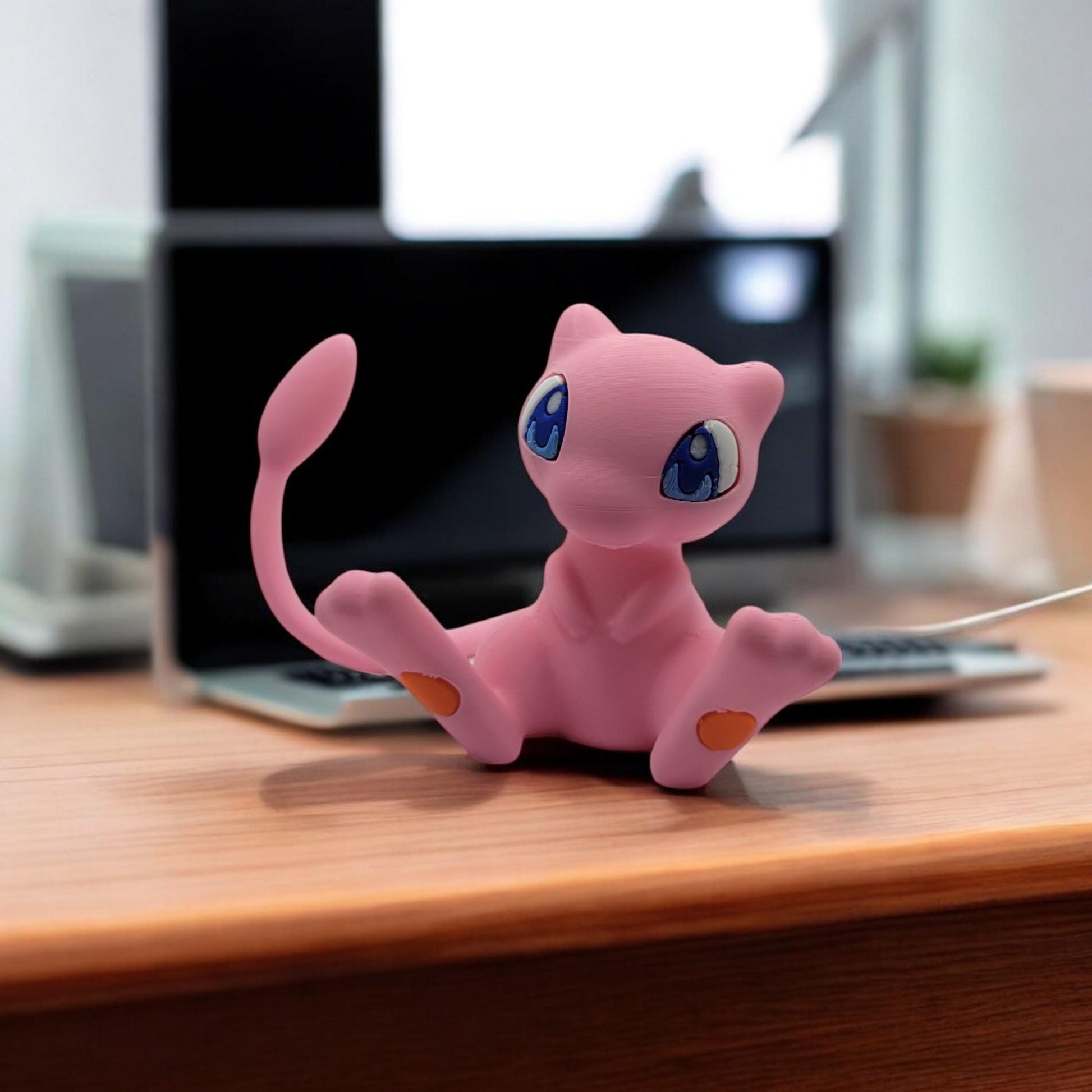 Mew 3D Printed Model - Pokemon Game Collectible Figurine fan art desk pet image 0