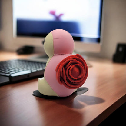 Floral Cyndaquil 3D Printed Model - Pokemon Game Collectible Figurine fan art desk pet image 4