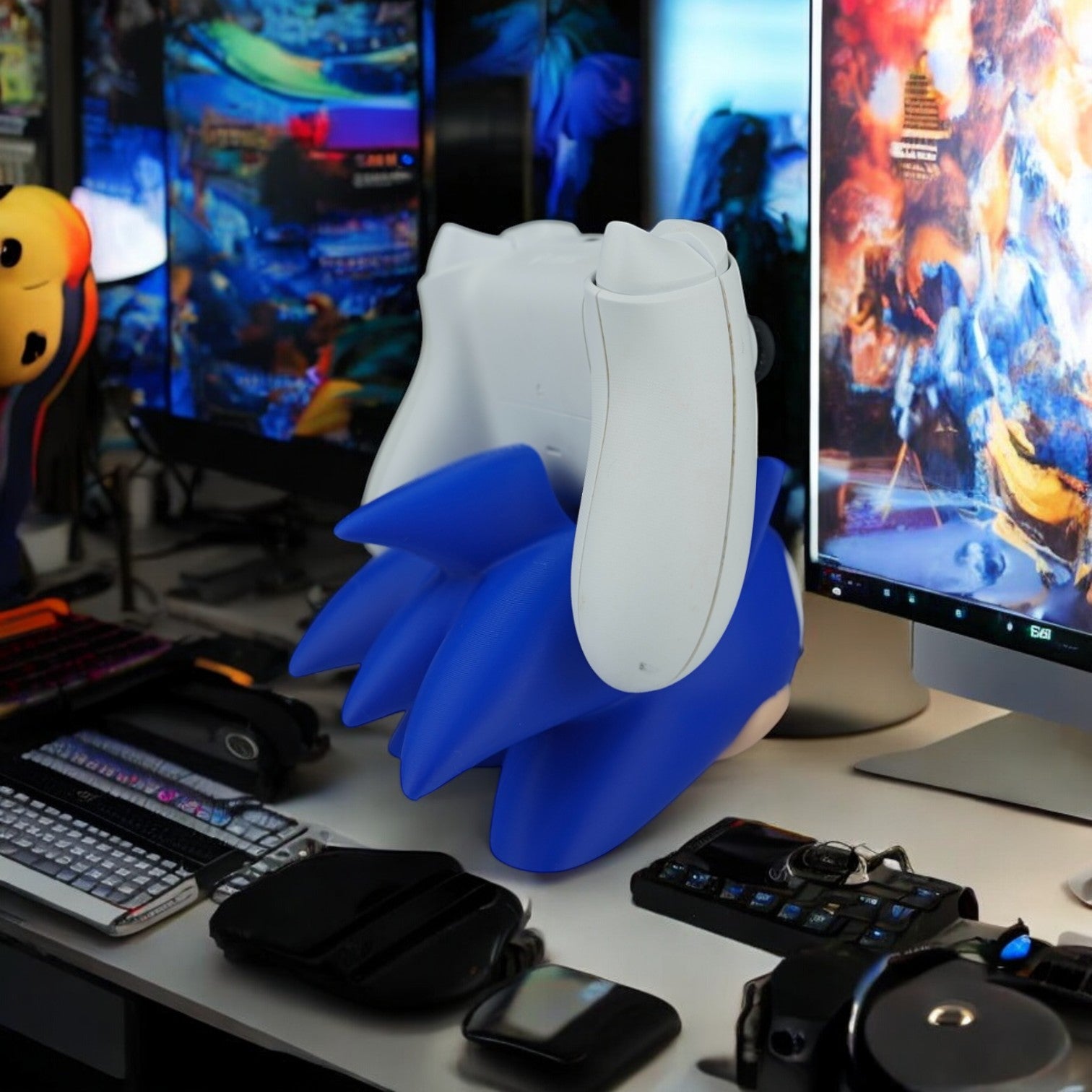 Sonic Controller Holder 3D Print - Sonic The Hedgehog Desk Stand image 4