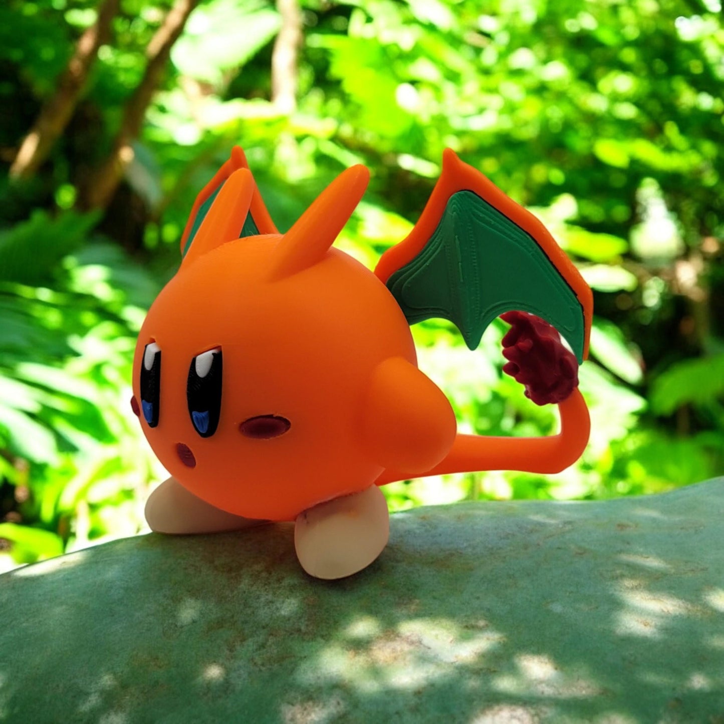 Kirby Charizard 3D Printed Model - Kirby Pokemon Game Collectible Figurine fan art desk pet image 8