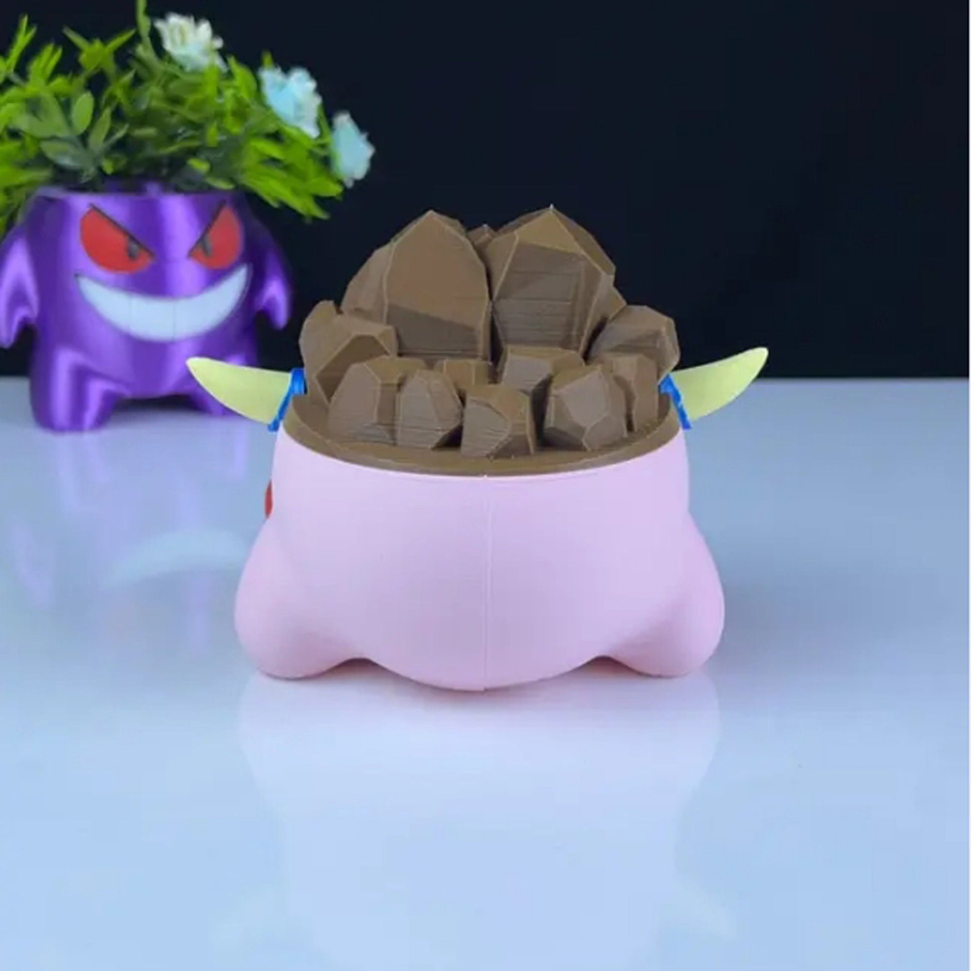 Stone Kirby 3D Printed Model - Kirby Game Collectible Figurine fan art desk pet image 4