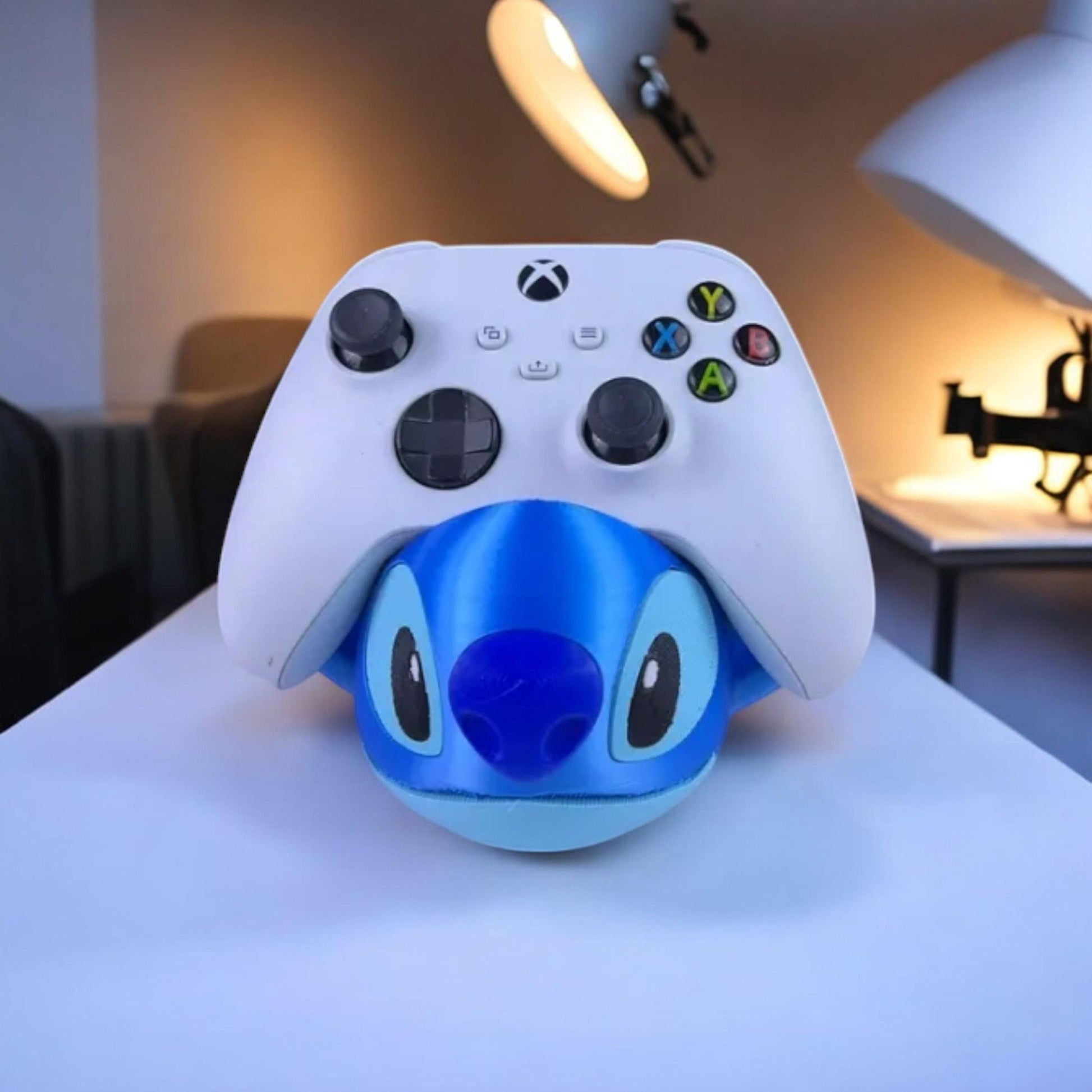 Stitch Controller Holder 3D Printed Model - Lilo and Stitch Game Collectible Figurine fan art desk pet image 1