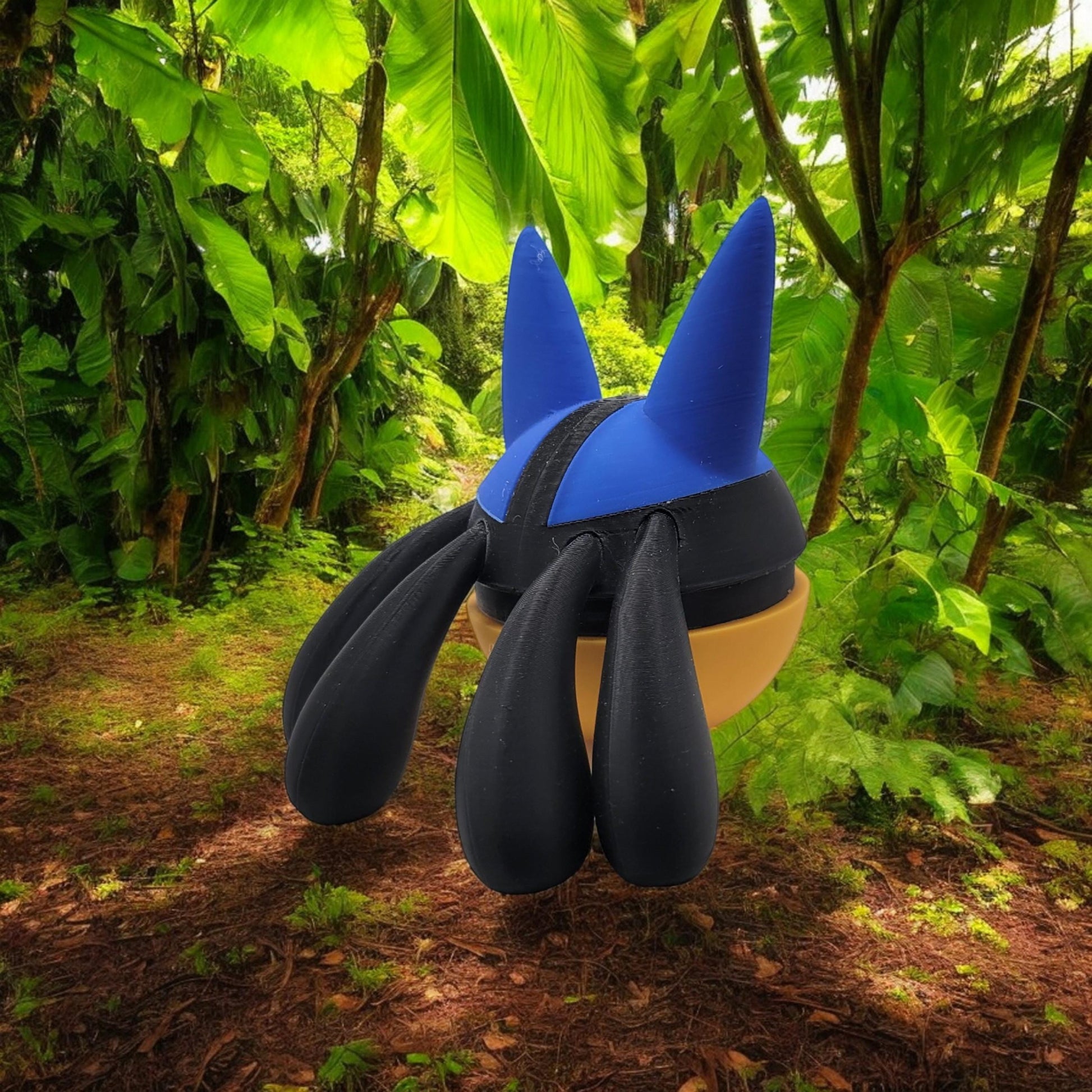 Lucario Pokeball 3D Printed Model - Poke Balls Game Collectible Figurine fan art desk pet image 8