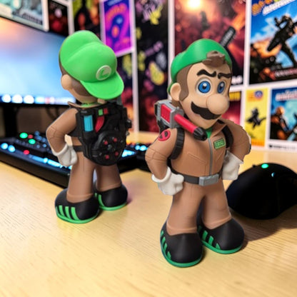 Ghostbuster Luigi 3D Printed Model - Super Mario Game Collectible Figurine image 0
