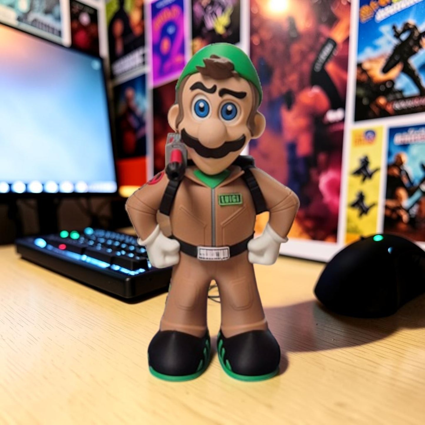 Ghostbuster Luigi 3D Printed Model - Super Mario Game Collectible Figurine image 5