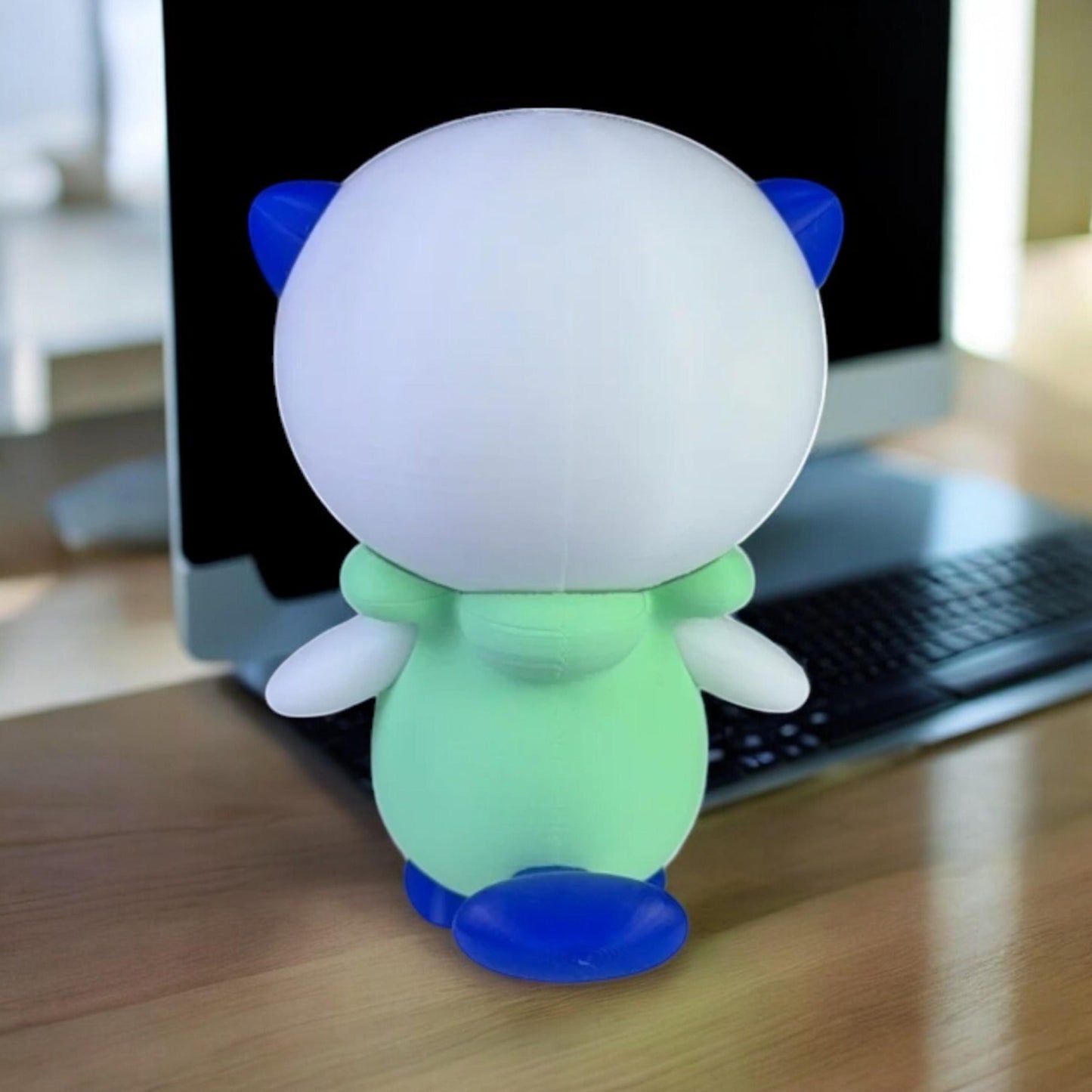 Oshawott 3D Printed Model - Pokemon Game Collectible Figurine fan art desk pet image 3