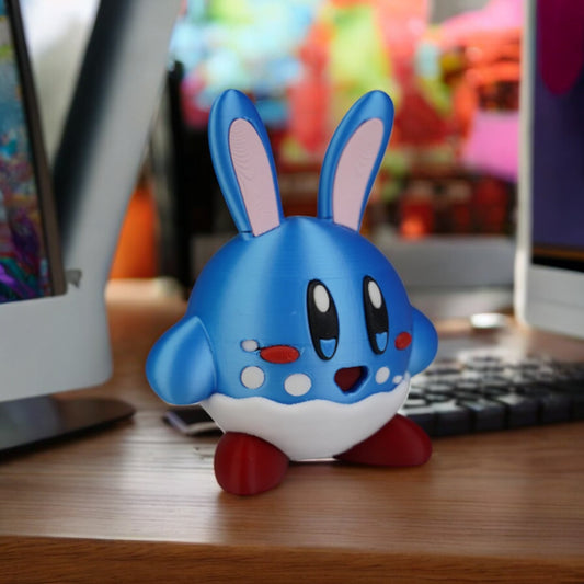 Azumarill Kirby 3D Printed Model - Pokemon Game Collectible Figurine fan art desk pet image 0