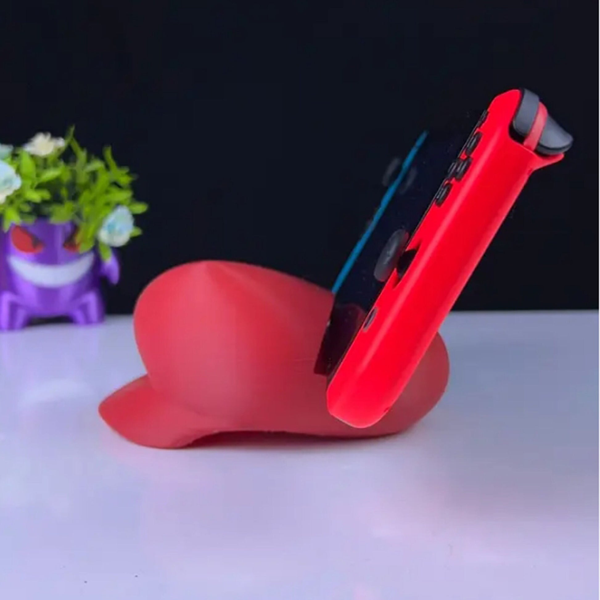 Mario Hat Switch Holder 3D Printed Model - Super Mario Game Collectible Figurine fan art desk pet image 2