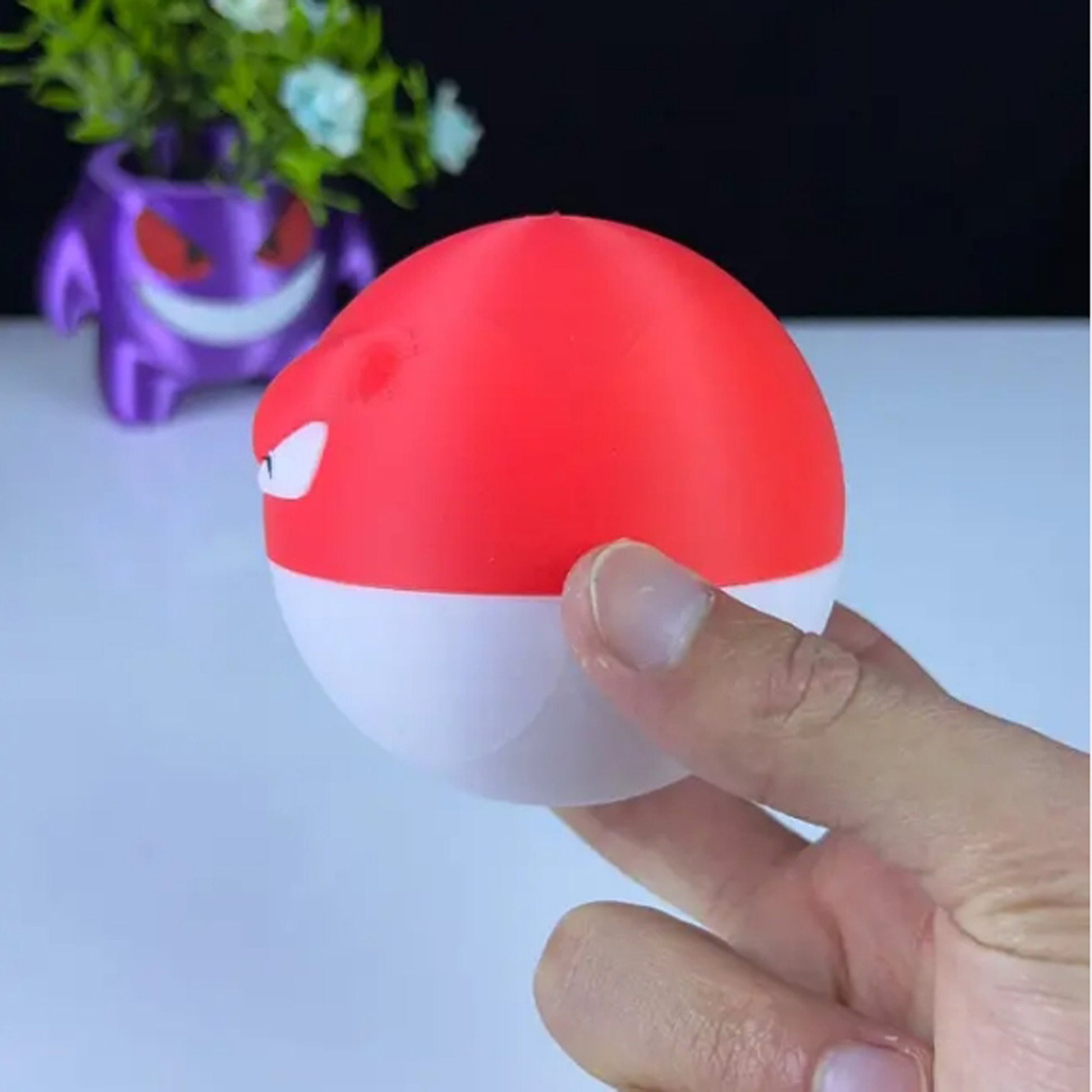 Voltorb 3D Printed Model - Pokemon Game Collectible Figurine fan art desk pet image 3