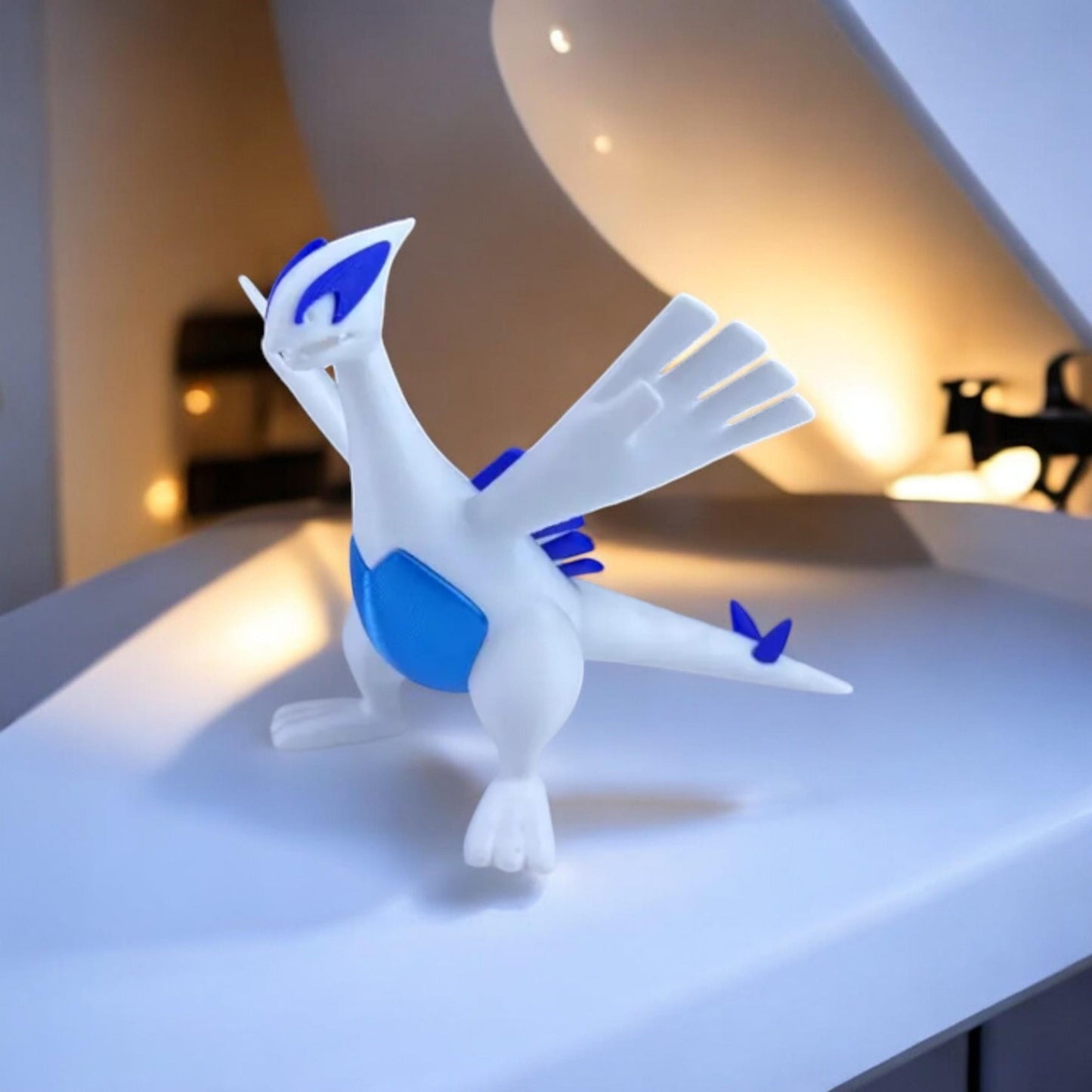 Lugia 3D Printed Model - Pokemon Game Collectible Figurine fan art desk pet image 3