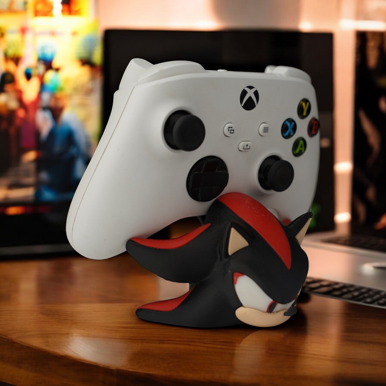 Shadow Controller Holder 3D Print - Sonic Game Console Stand image 4