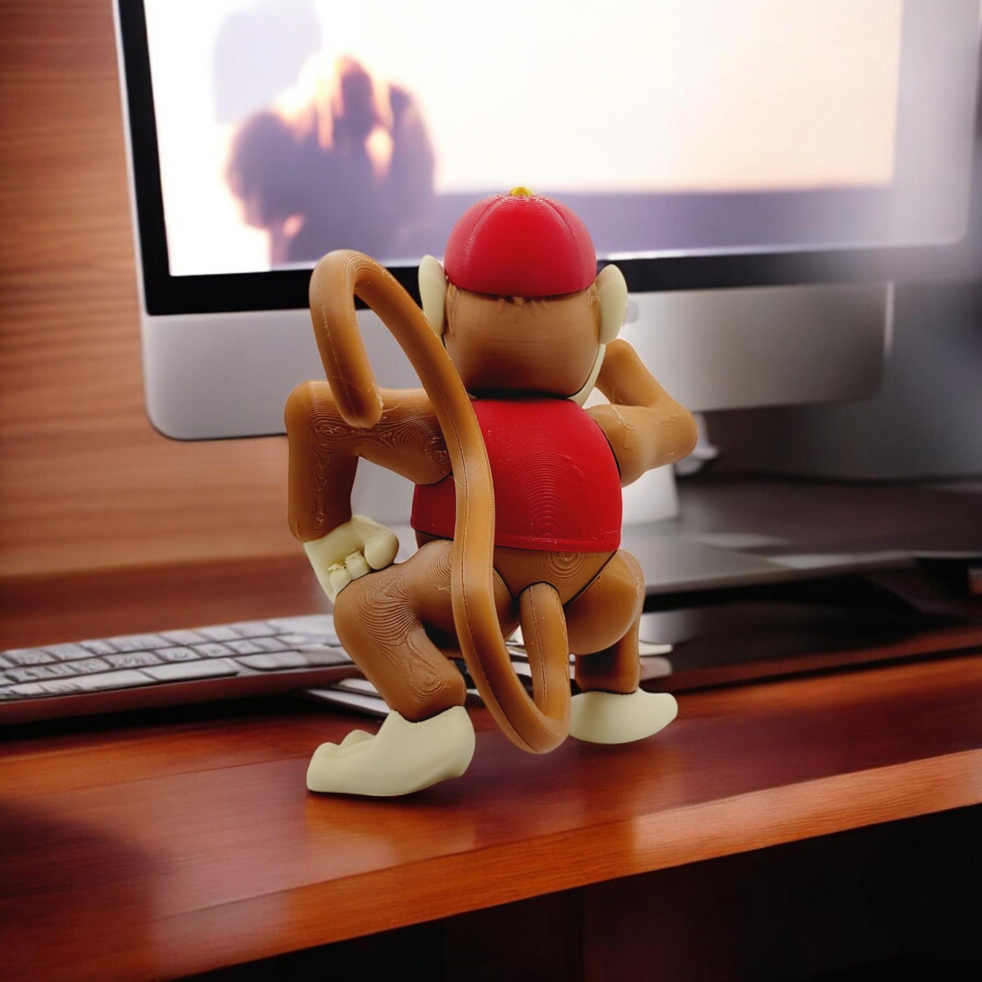 Diddy Kong 3D Printed Model - Game Collectible Figurine fan art desk pet image 3