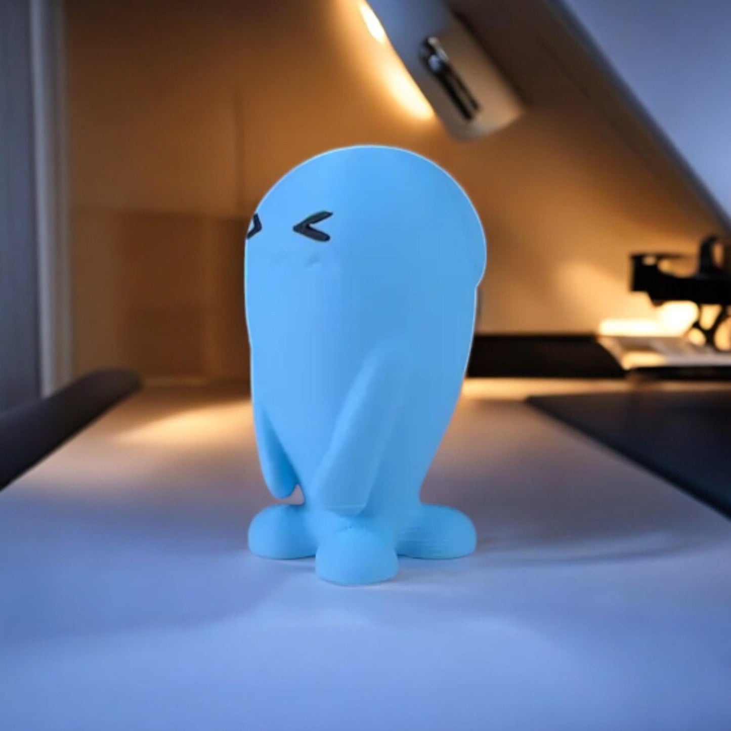 Wobbuffet 3D Printed Model - Pokemon Game Collectible Figurine fan art desk pet image 1
