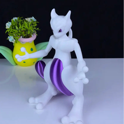 Mewtwo 3D Printed Model - Pokemon Game Collectible Figurine fan art desk pet image 2
