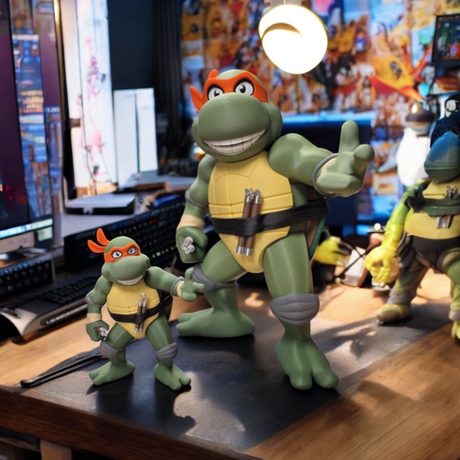 Michelangelo TMNT 3D Print - Teenage Mutant Ninja Turtles Figure image 1