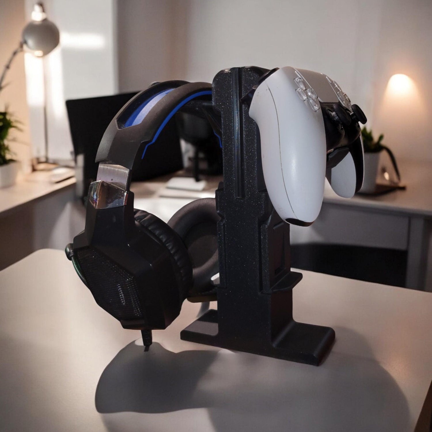 Universal Gaming Controller Tower | Controller Stand & Headphone Hanger - Custom 3D Printed Accessory image 0