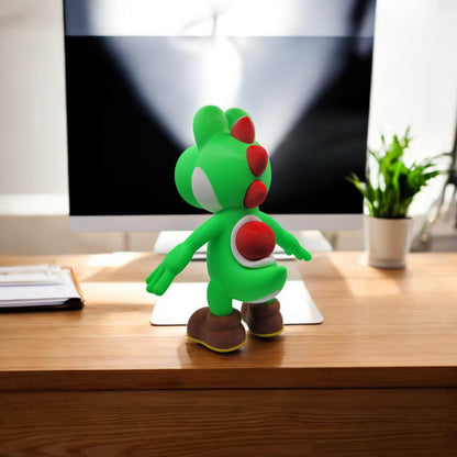 Yoshi 3D Printed Model - Super Mario Game Collectible Figurine fan art desk pet image 7