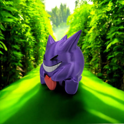 Heartful Gengar 3D Printed Model - Pokemon Game Collectible Figurine fan art desk pet image 7
