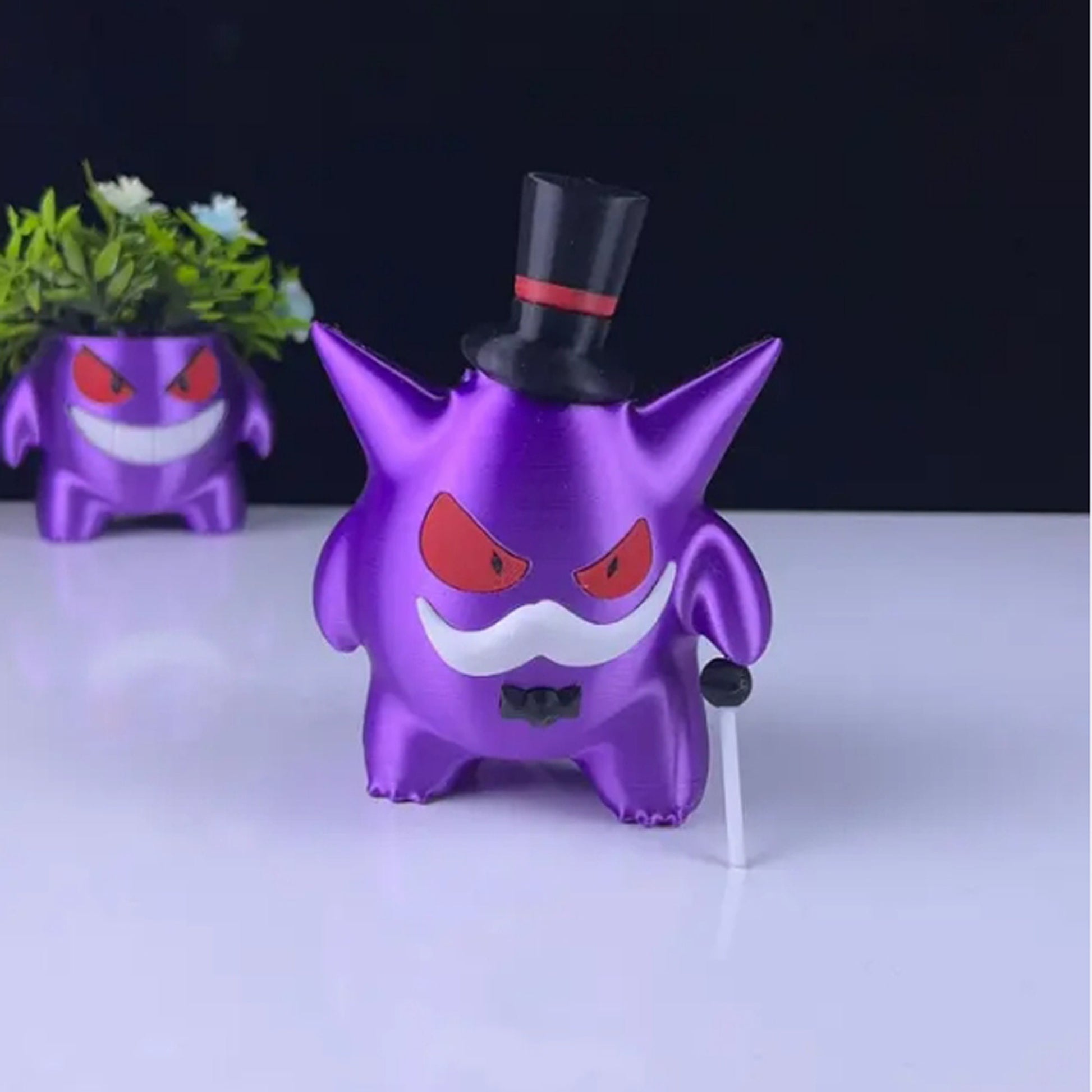 Mr Gengar 3D Printed Model - Pokemon Game Collectible Figurine fan art desk pet image 0