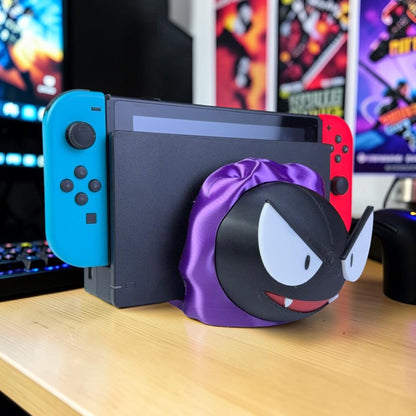 Gastly Nintendo Switch Dock Cover - 3D Printed Pokemon Inspired Fan Art - Gamer Desk Decor & Accessory image 4