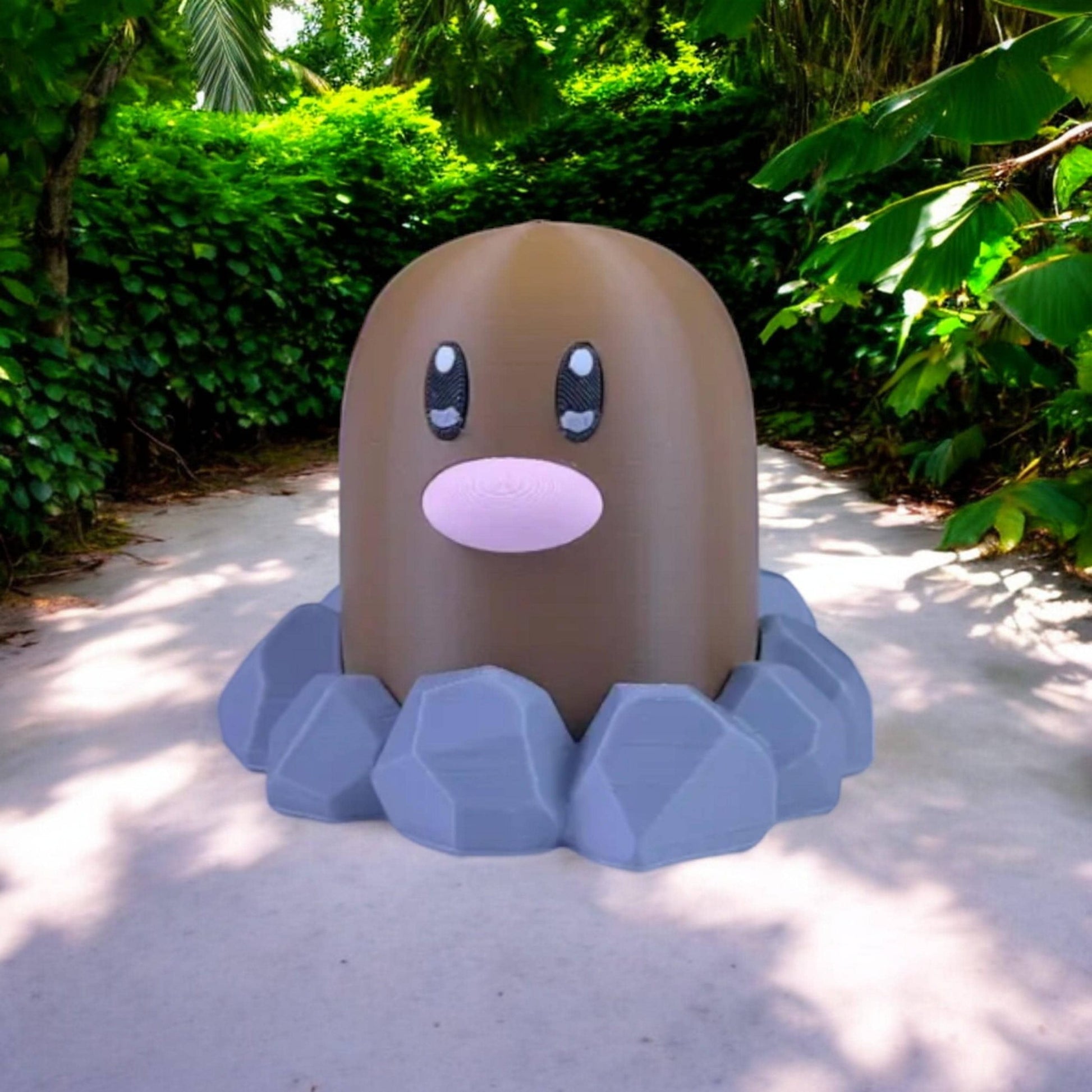 Digglet 3D Printed Model - Pokemon Game Collectible Figurine fan art desk pet image 0