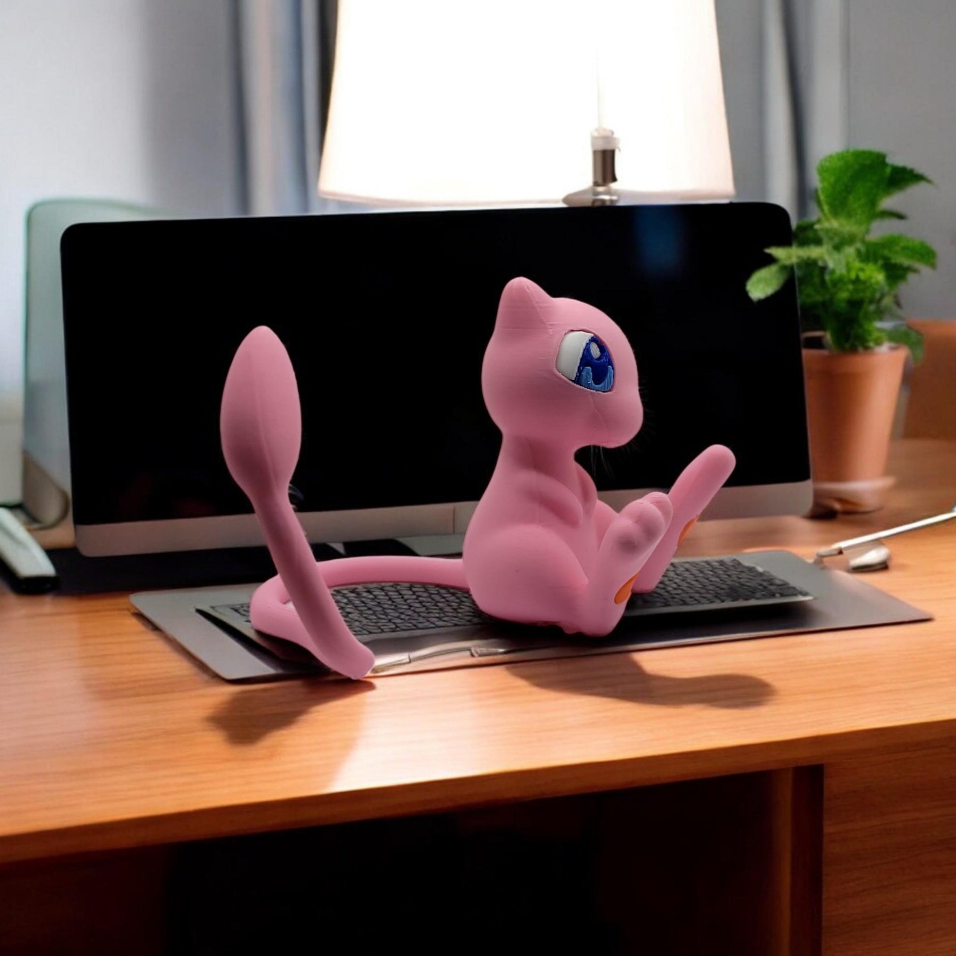 Mew 3D Printed Model - Pokemon Game Collectible Figurine fan art desk pet image 2