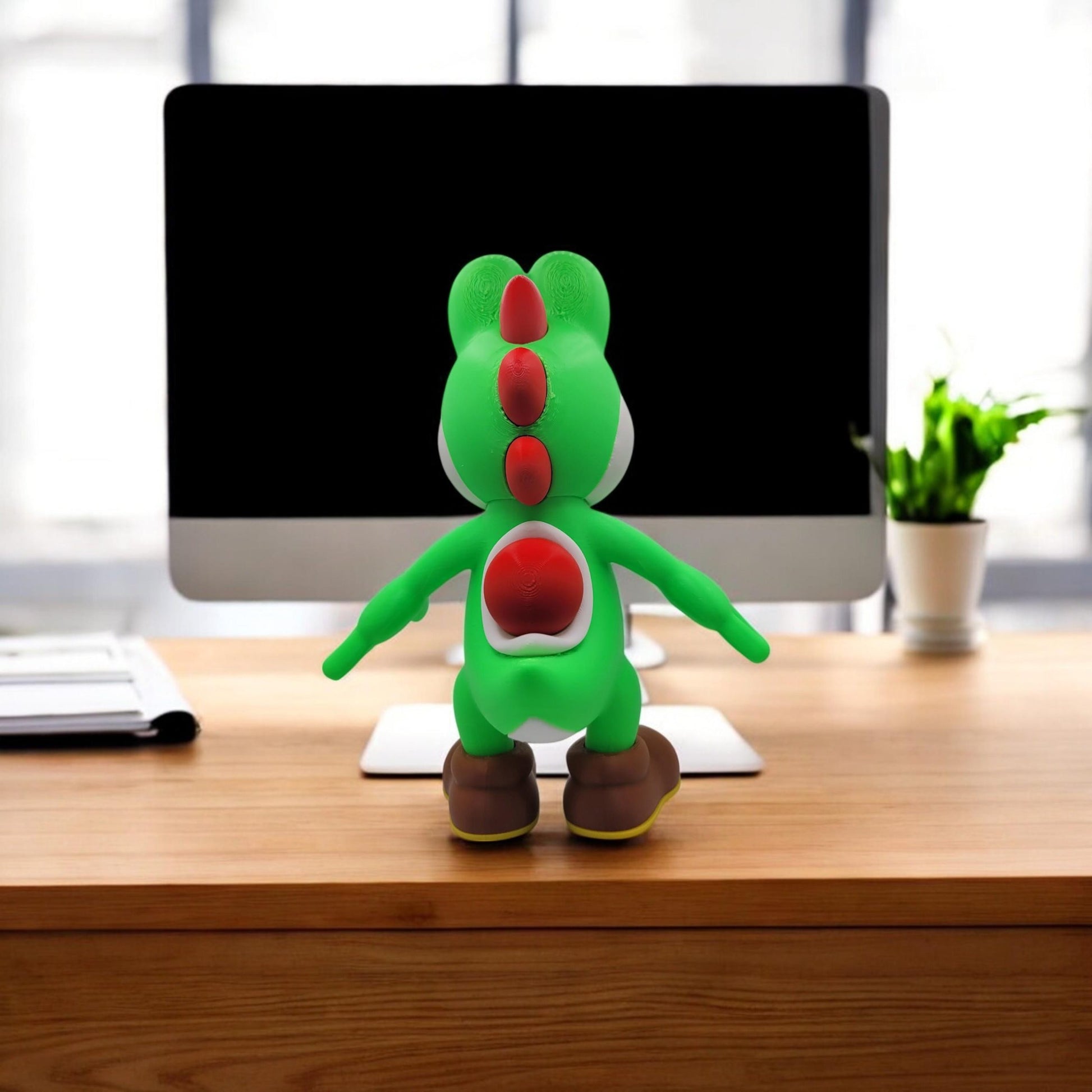 Yoshi 3D Printed Model - Super Mario Game Collectible Figurine fan art desk pet image 8
