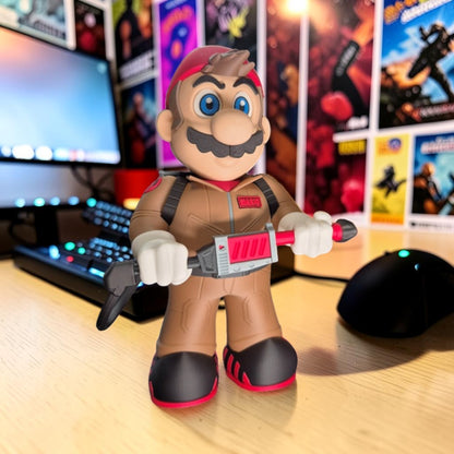 Ghostbuster Mario 3D Print - Super Mario Game Collectible Figurine image 4