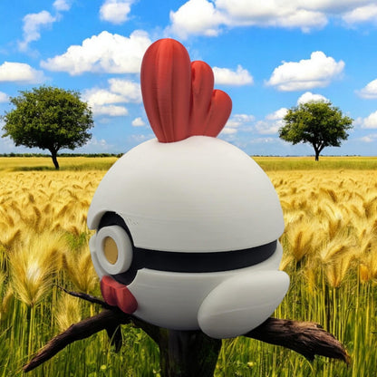 Chikipi Pokeball 3D Printed Model - Palworld Game Collectible Figurine fan art desk pet image 3