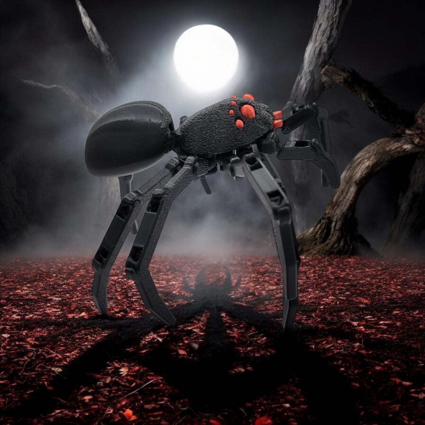 Articulated Spider 3D Printed Model - Halloween Game Collectible Figurine fan art desk pet image 3