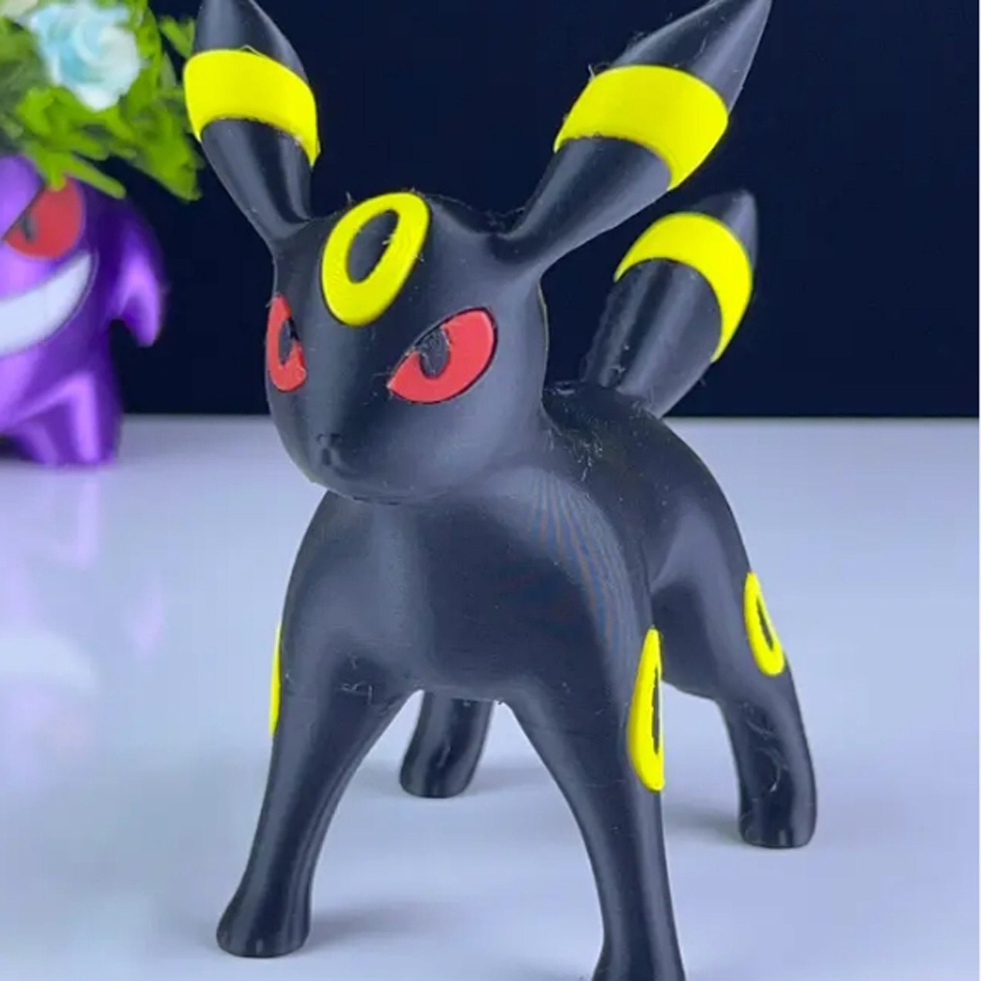 Umbreon 3D Printed Model - Pokemon Game Collectible Figurine fan art desk pet image 0