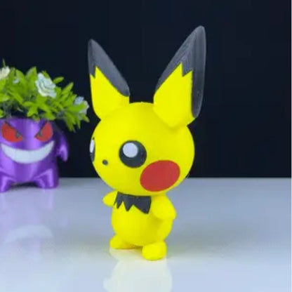 Pichu 3D Printed Model - Pokemon Game Collectible Figurine fan art desk pet image 1