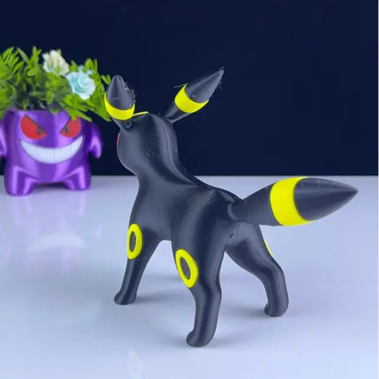 Umbreon 3D Printed Model - Pokemon Game Collectible Figurine fan art desk pet image 3