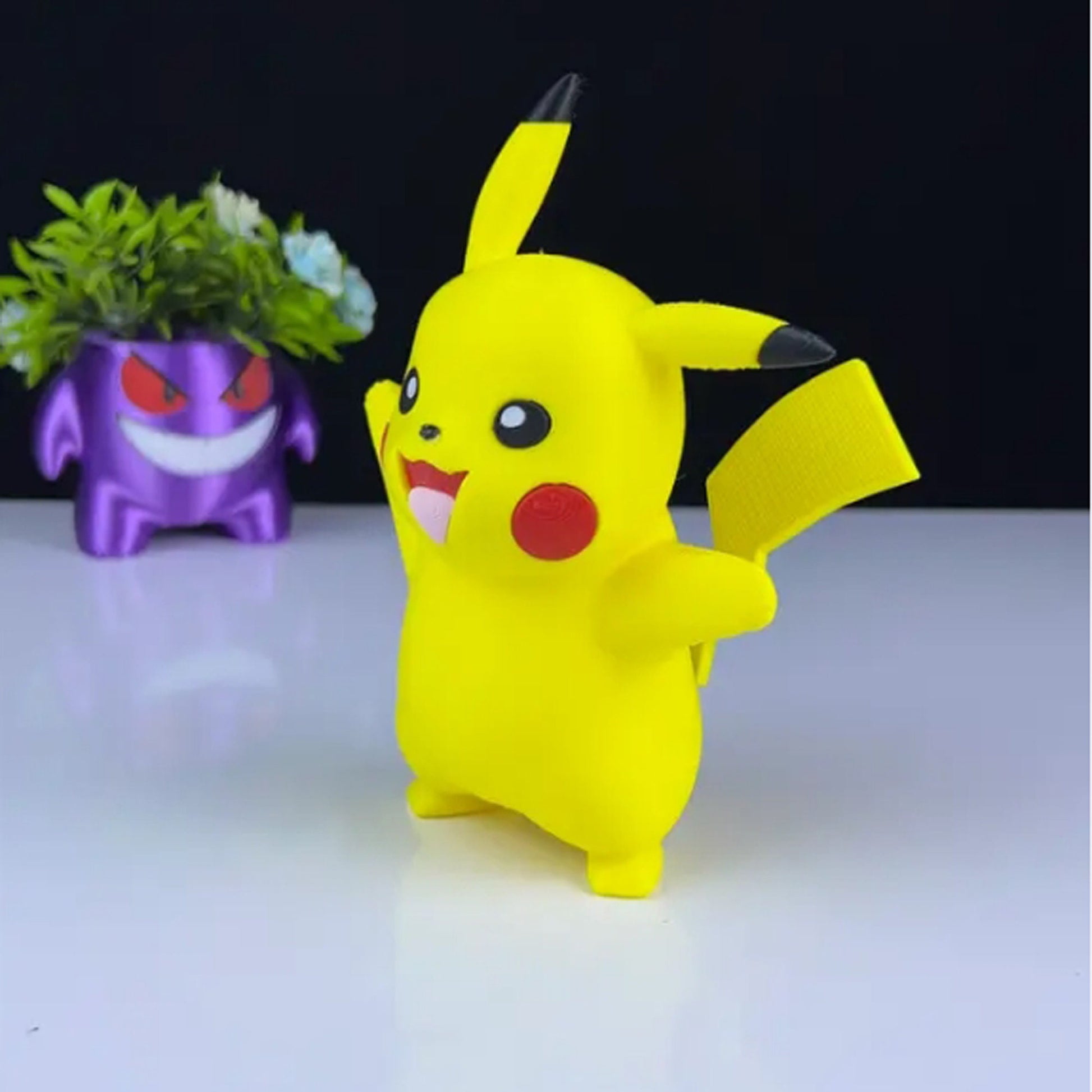Pikachu 3D Printed Model - Pokemon Game Collectible Figurine fan art desk pet image 4