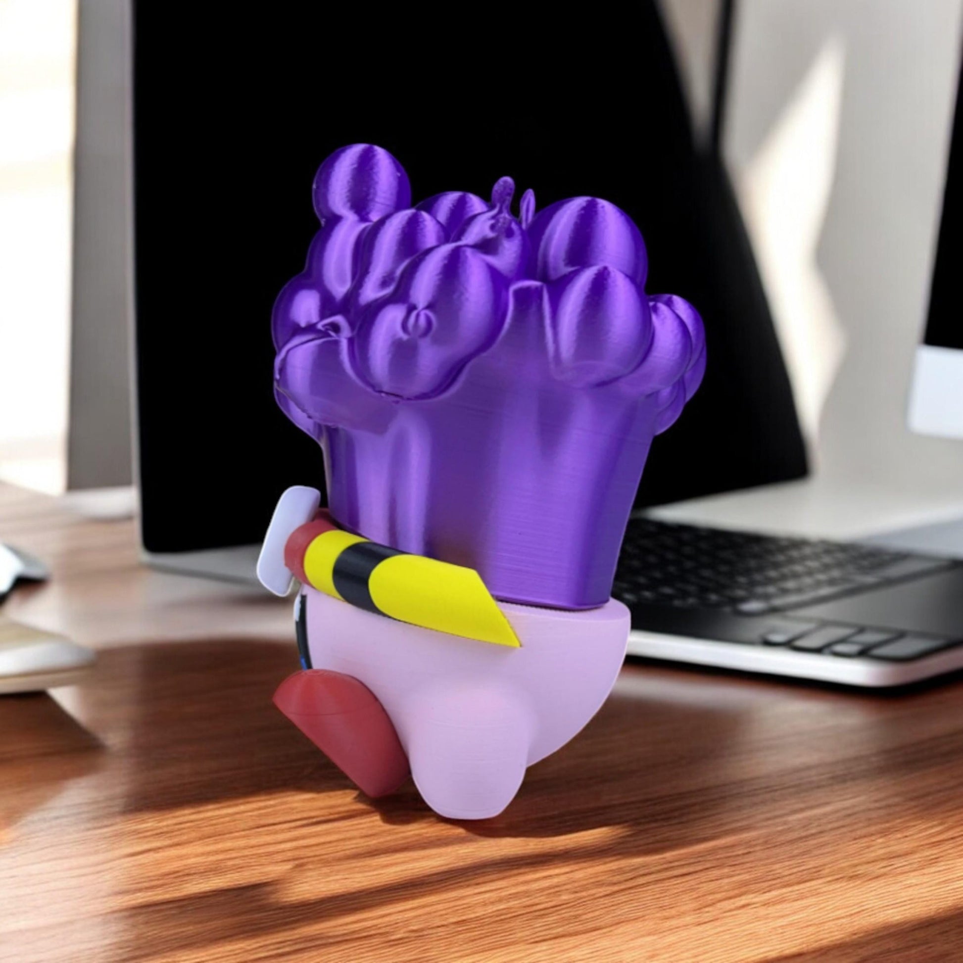Poison Kirby 3D Printed Model - Kirby Game Collectible Figurine fan art desk pet image 2
