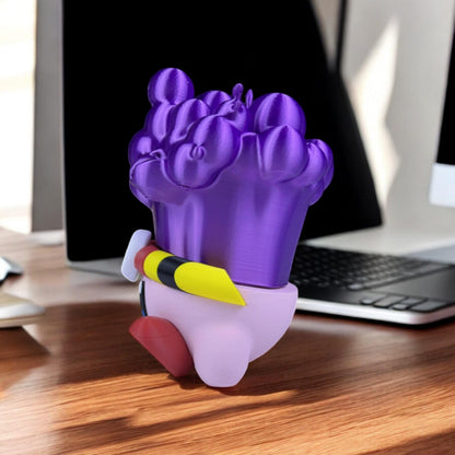 Poison Kirby 3D Printed Model - Kirby Game Collectible Figurine fan art desk pet image 2