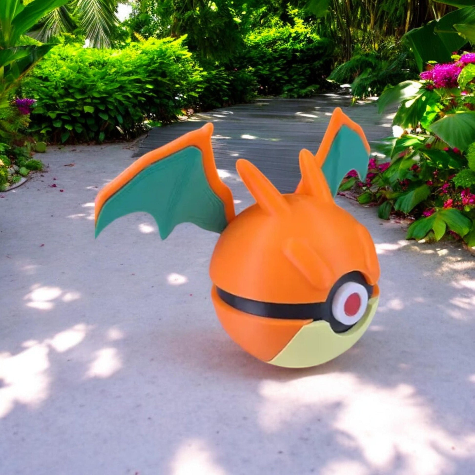 Charizard Pokeball 3D Printed Model - Pokemon Game Collectible Figurine fan art desk pet image 3
